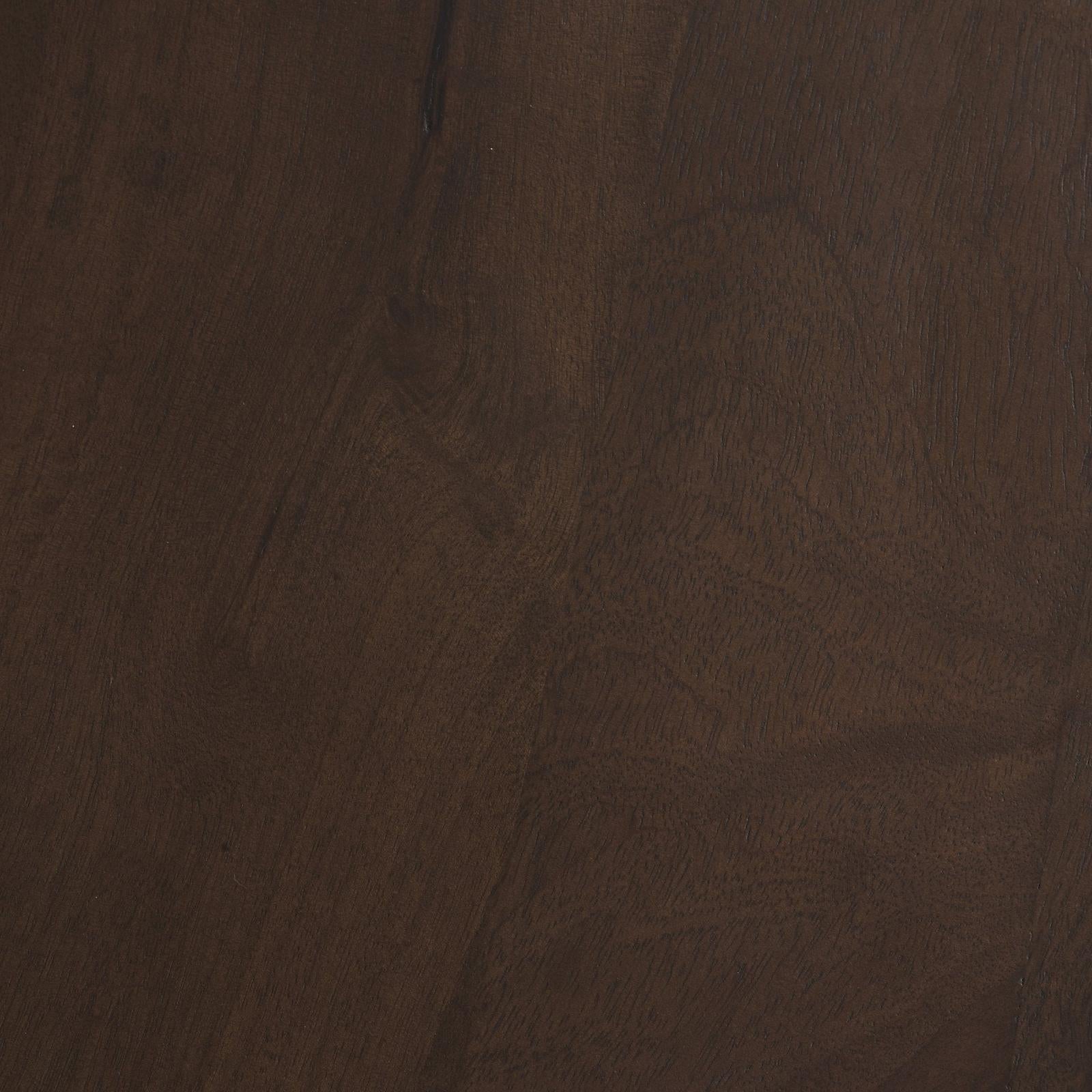 Mercana Cayson Dark Brown Sculptural Round Accent Table
