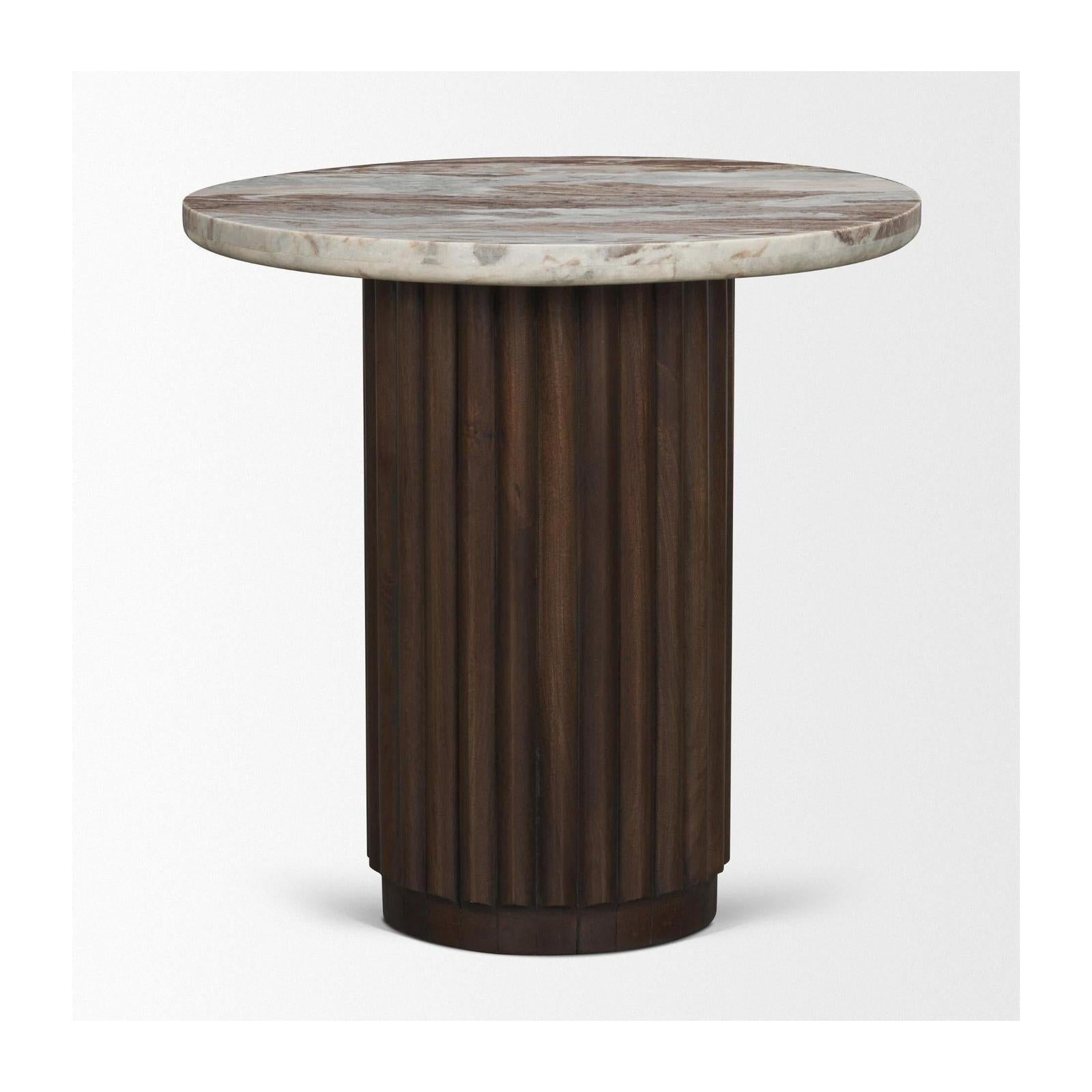 Mercana Marbrello Round Side Table