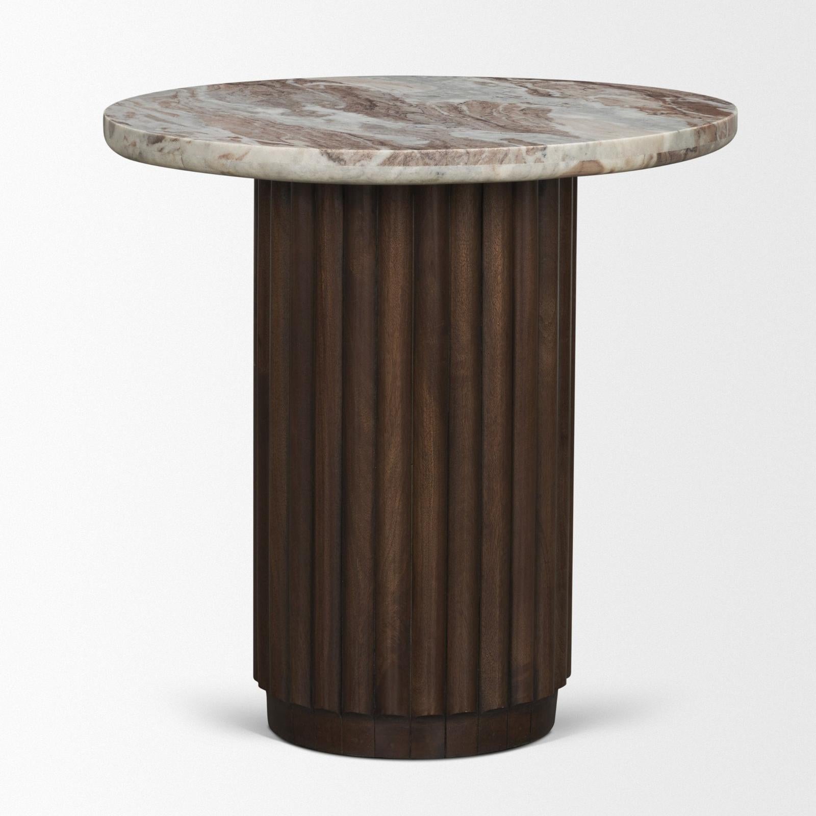 Mercana Marbrello Round Side Table