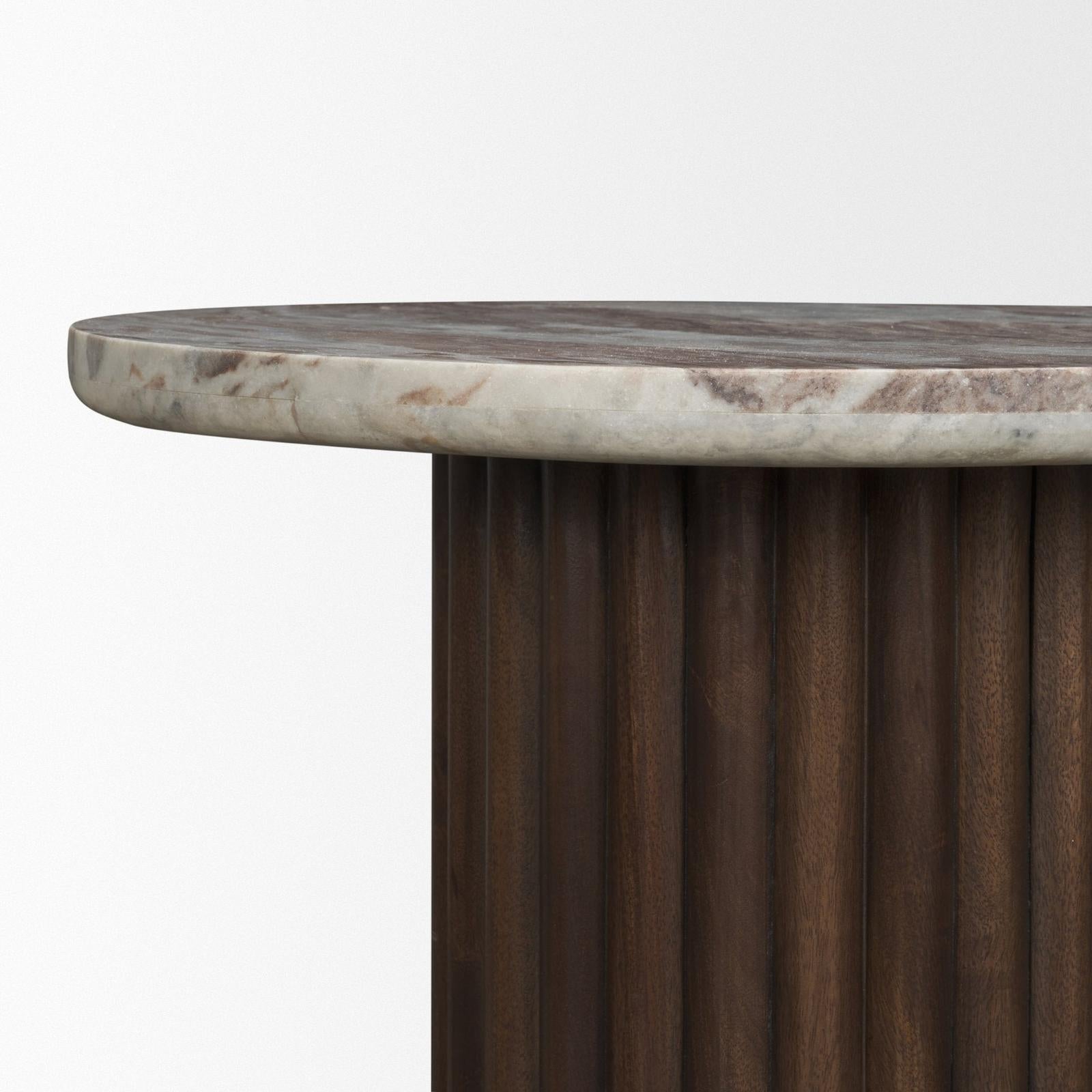Mercana Marbrello Round Side Table