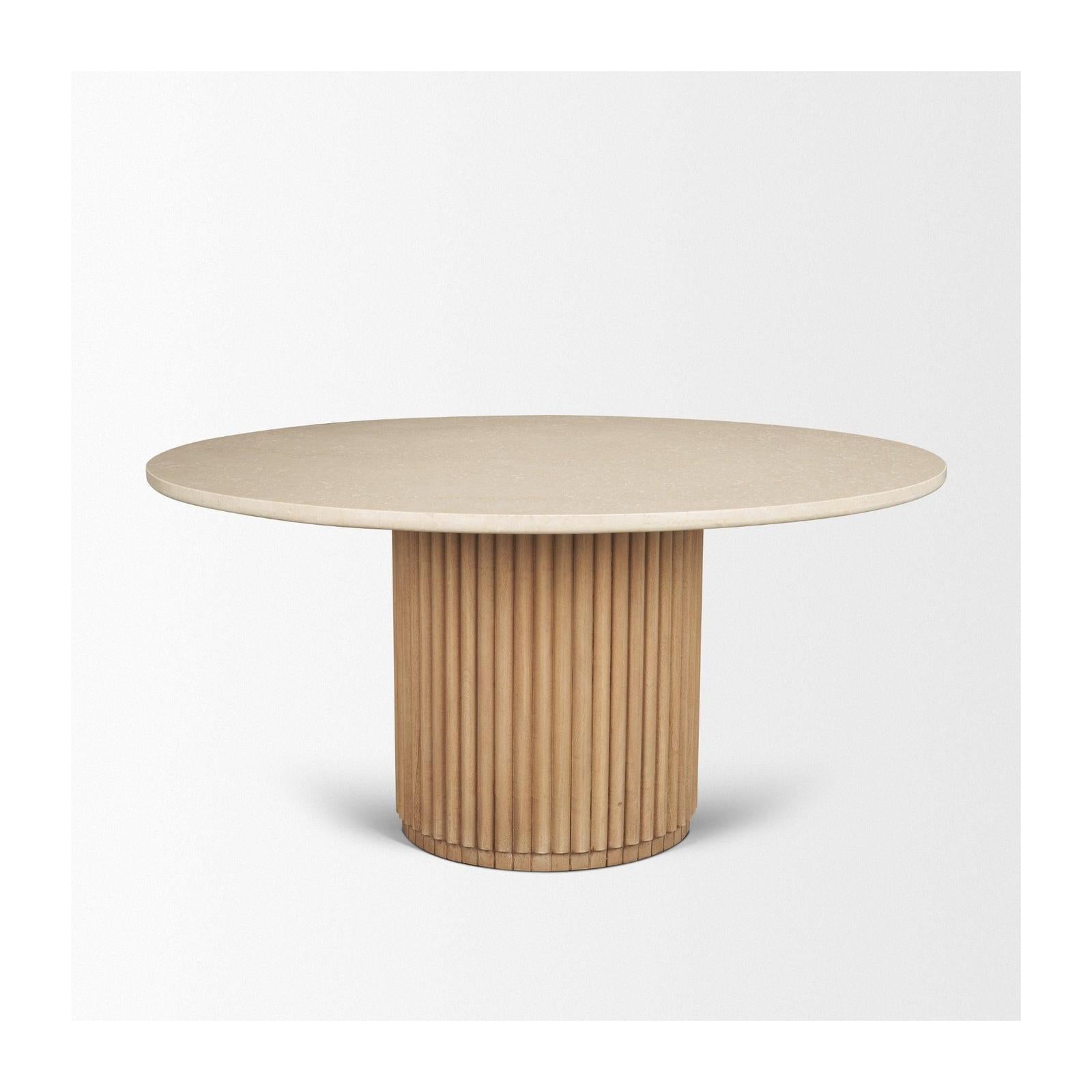 Mercana Marbrello Round Dining Table