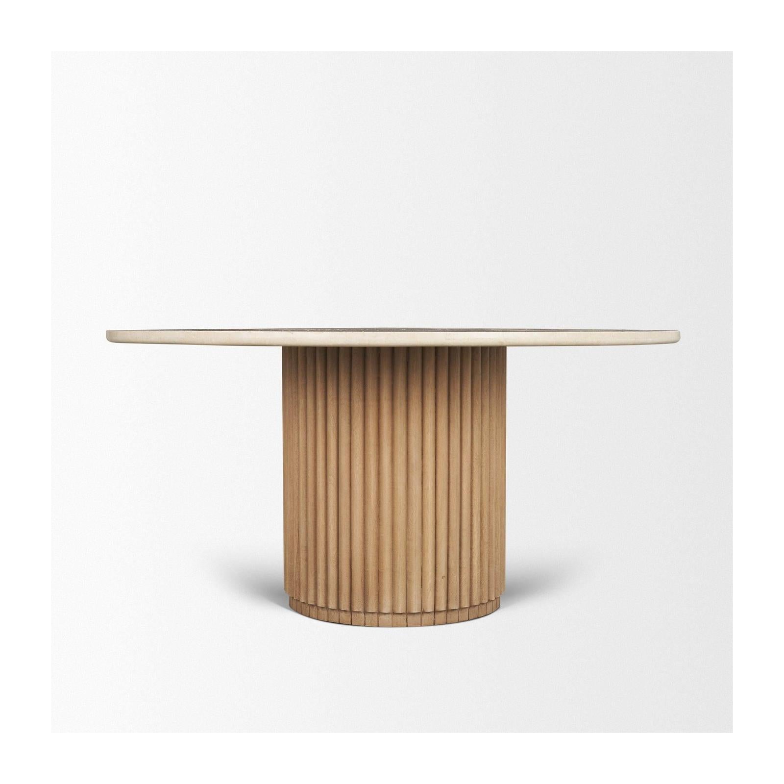 Mercana Marbrello Round Dining Table