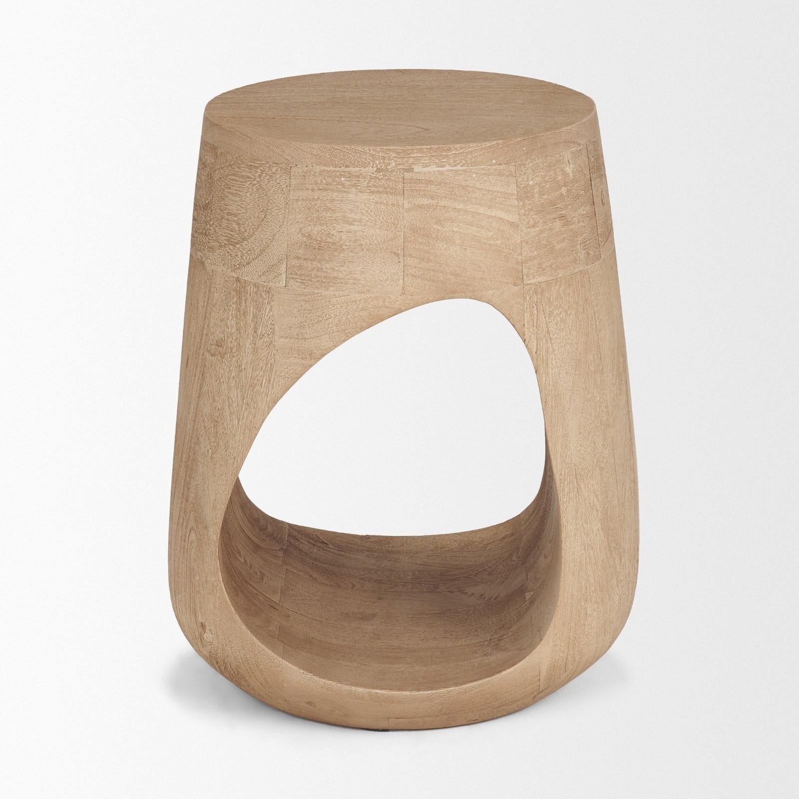 Mercana Cove Sculptural Open Side Table