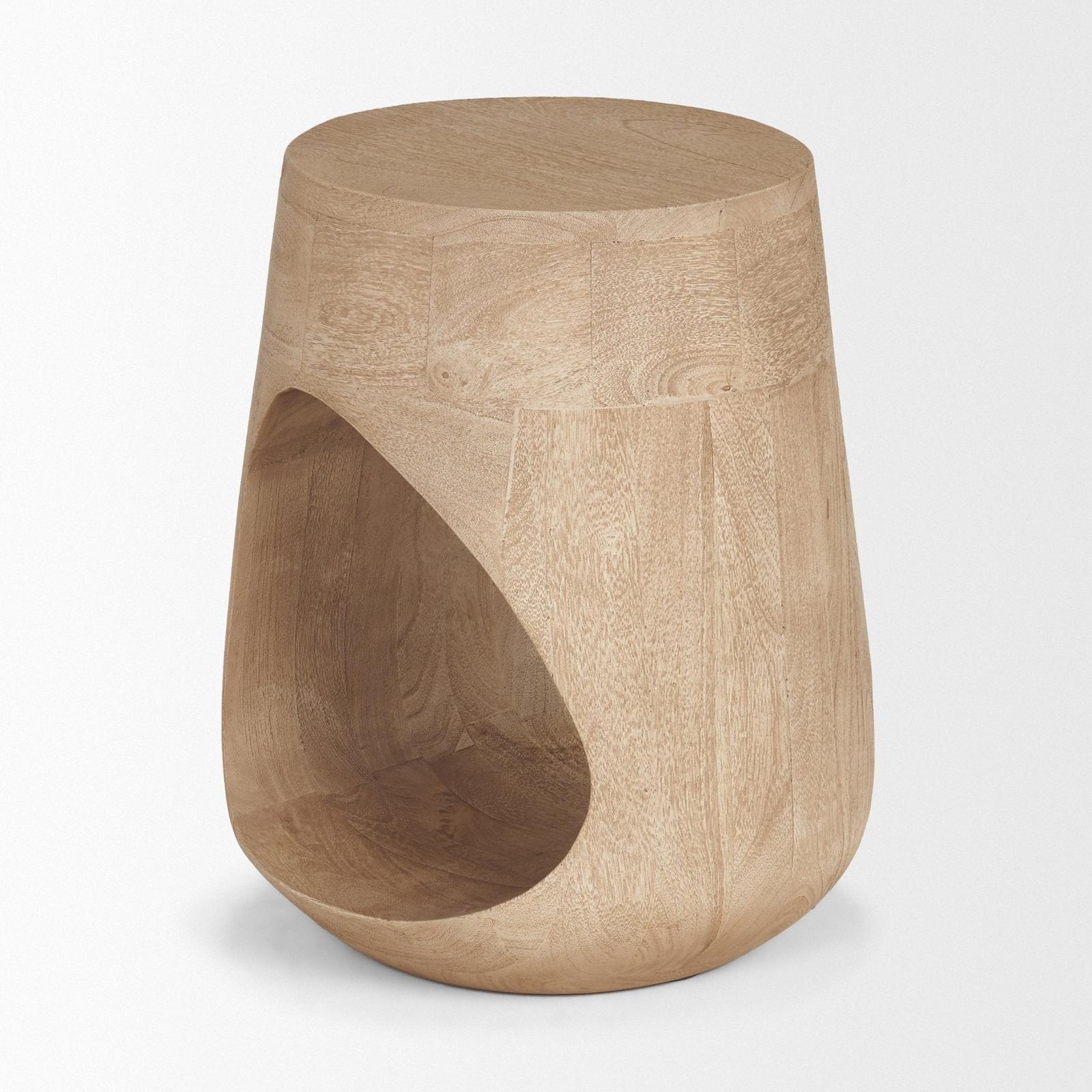 Mercana Cove Sculptural Open Side Table