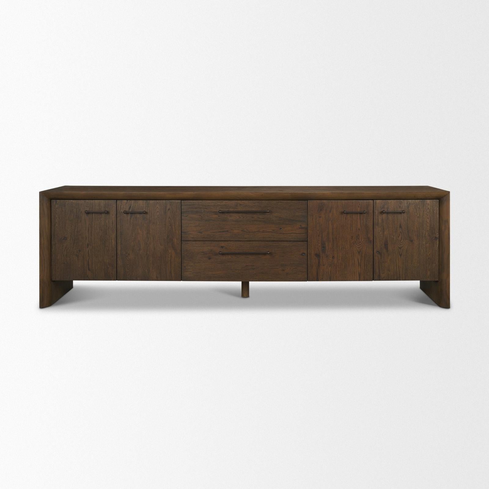 Mercana Belford Oak Wood Console Table