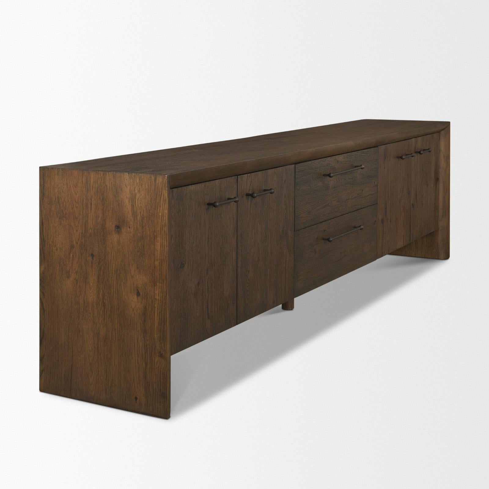 Mercana Belford Oak Wood Console Table