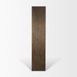 Mercana Belford 2-Door Open Dark Brown Oak Wood Shelving Unit