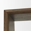 Mercana Belford 2-Door Open Dark Brown Oak Wood Shelving Unit