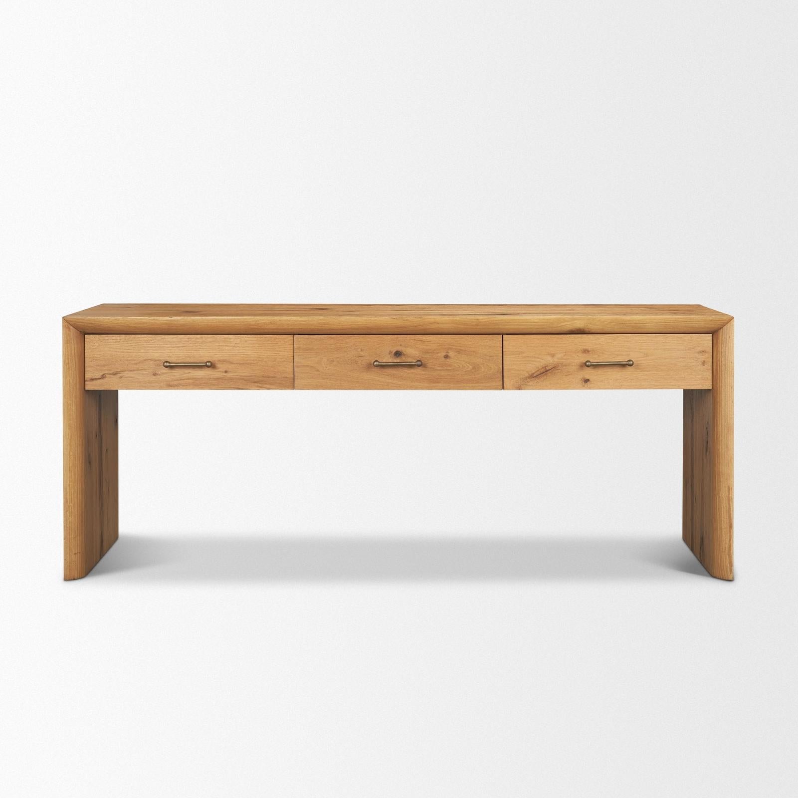 Mercana Belford Oak Wood Console Table