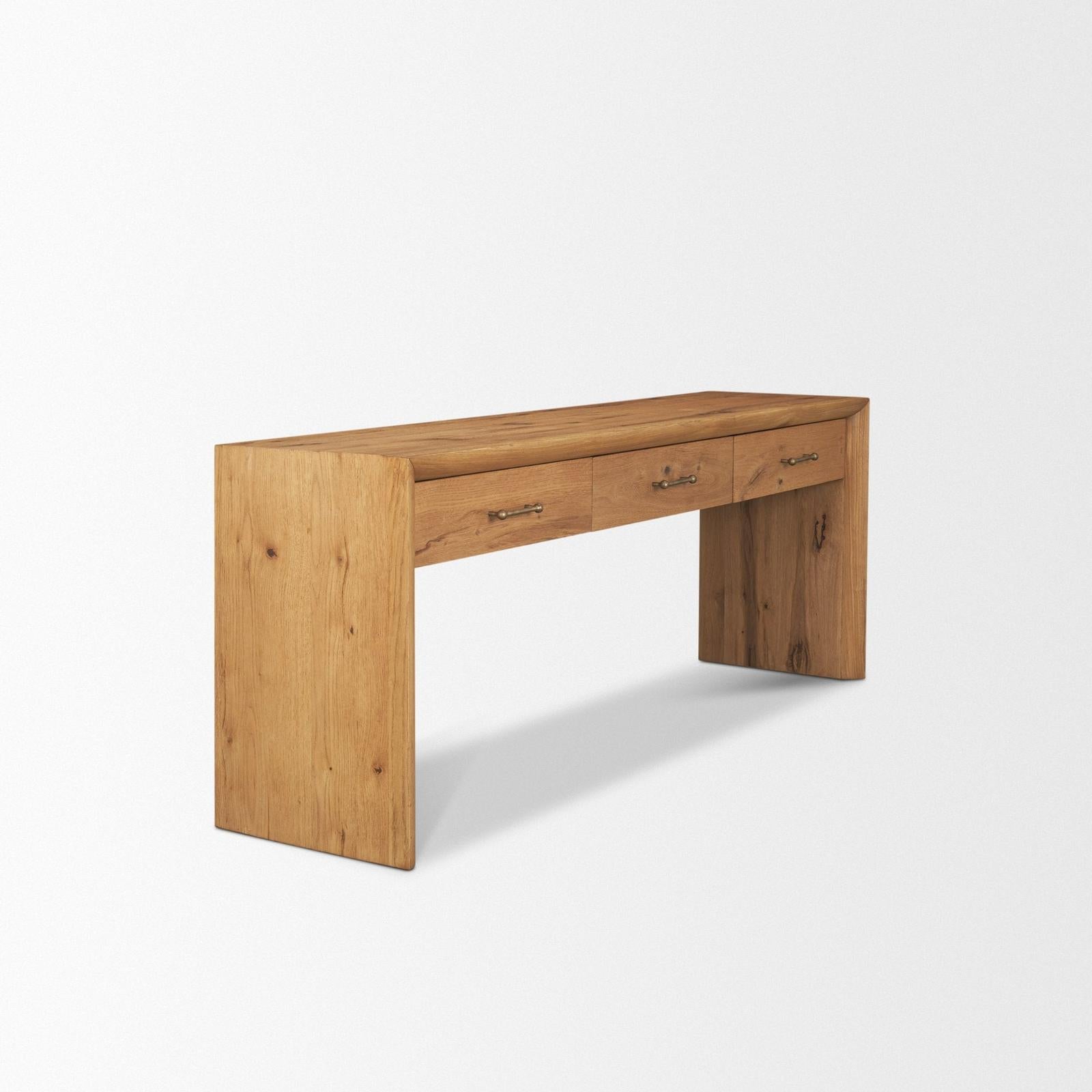 Mercana Belford Oak Wood Console Table