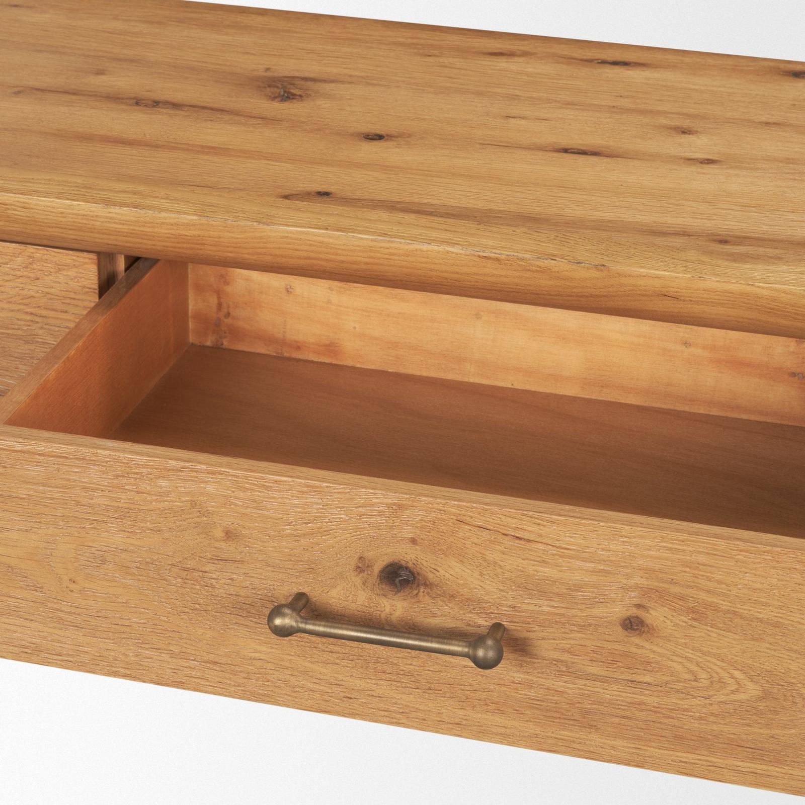 Mercana Belford Oak Wood Console Table