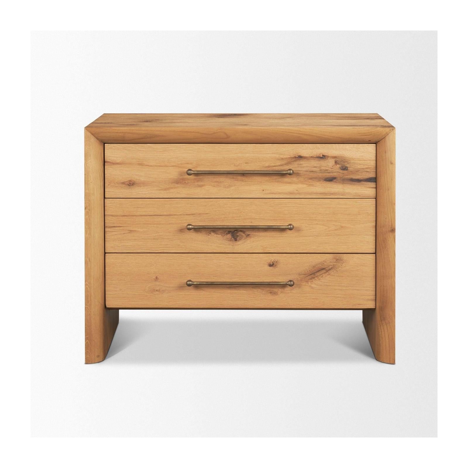 Mercana Belford 3-Drawer Closed Nightstand