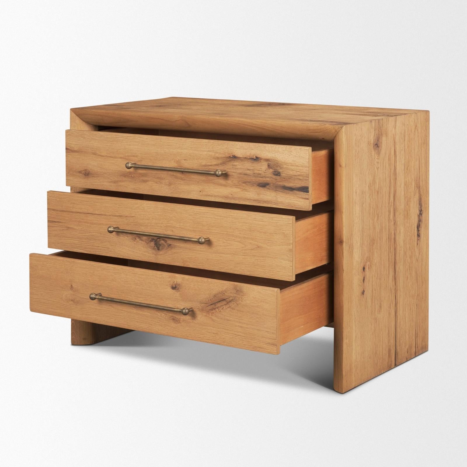Mercana Belford 3-Drawer Closed Nightstand