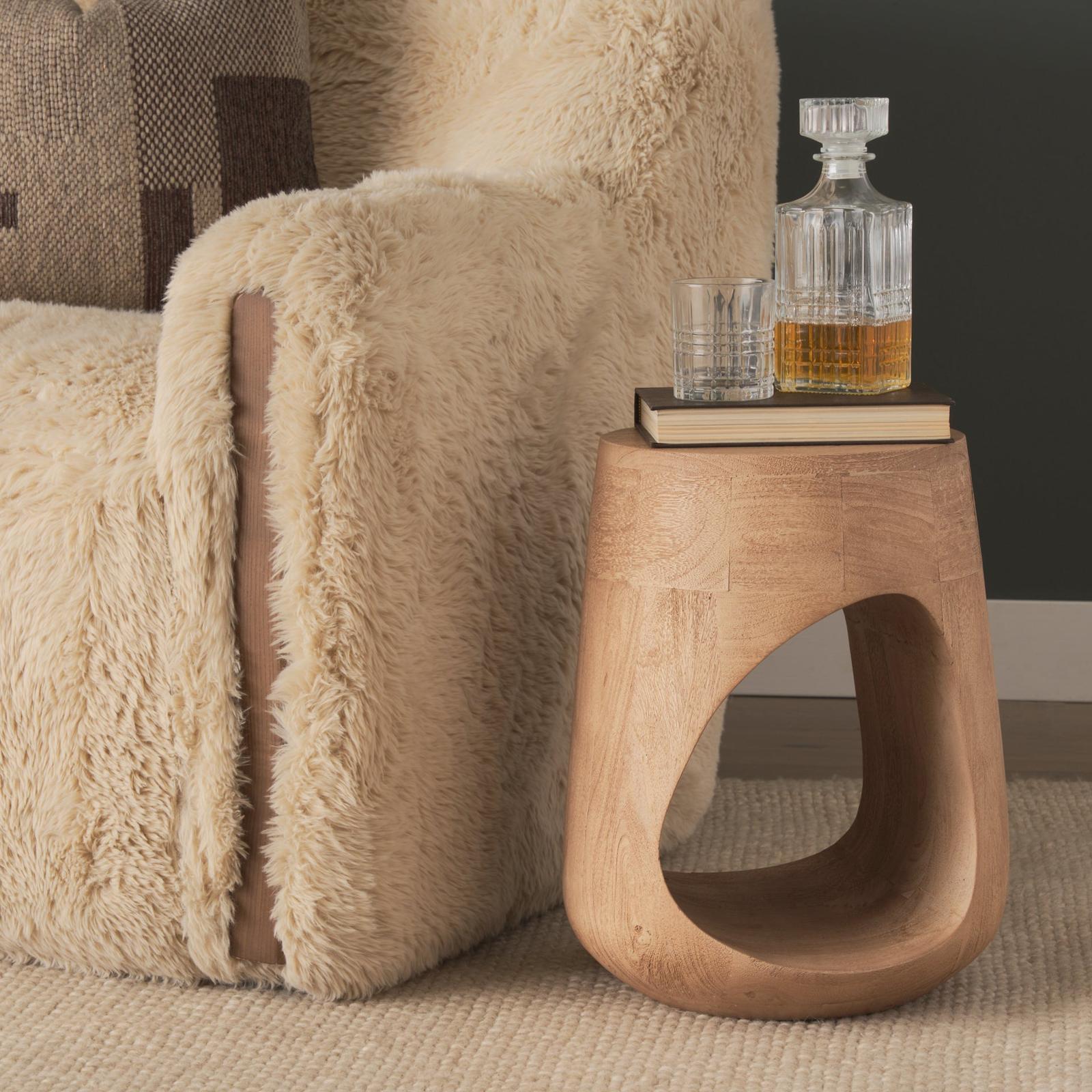 Mercana Cove Sculptural Open Side Table