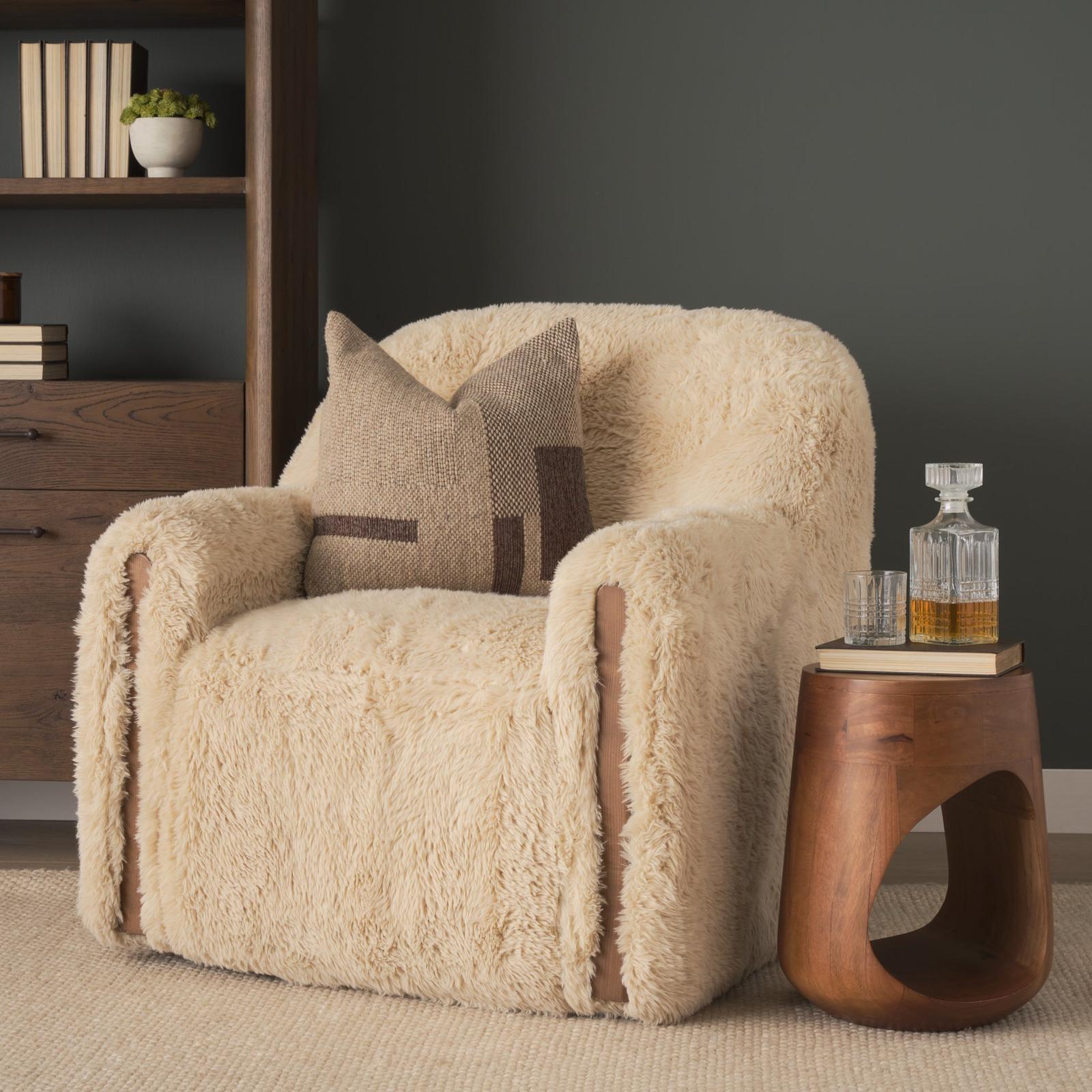 Mercana Cove Sculptural Open Side Table