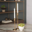 Mercana Chantria Solid Natural Brass Adjustable Taper Candle Holder