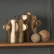 Mercana Deacon Metal Canister with Sculptural Handles