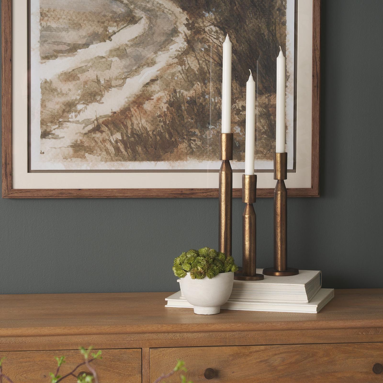 Mercana Declan Metal Taper Candle Holder