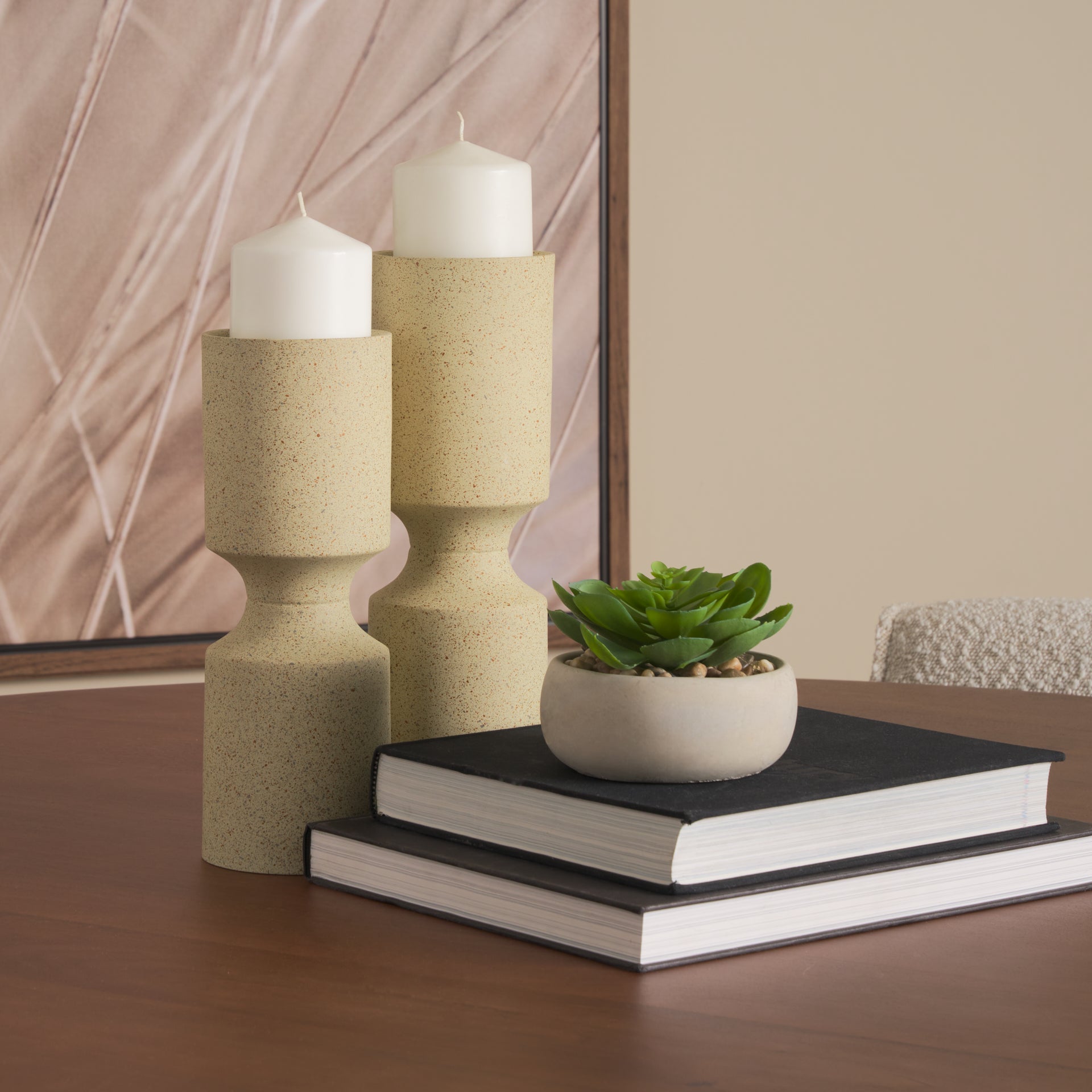Mercana Akira Metal Pillar Candle Holder