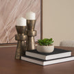 Mercana Odilia Metal Geometric Pillar Candle Holder