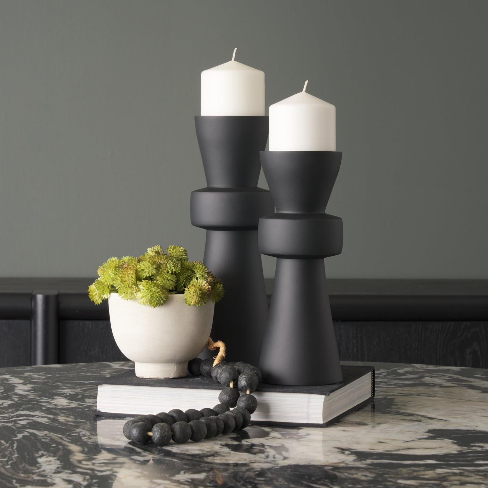 Mercana Odilia Metal Geometric Pillar Candle Holder