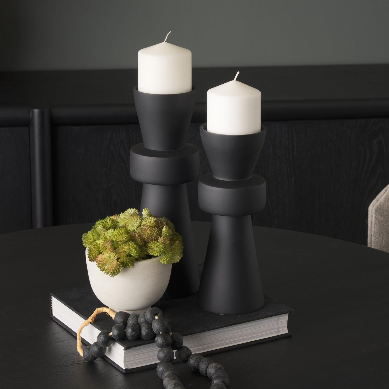 Mercana Odilia Metal Geometric Pillar Candle Holder