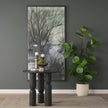 Mercana Sonel Wood Pedestal Foyer Table