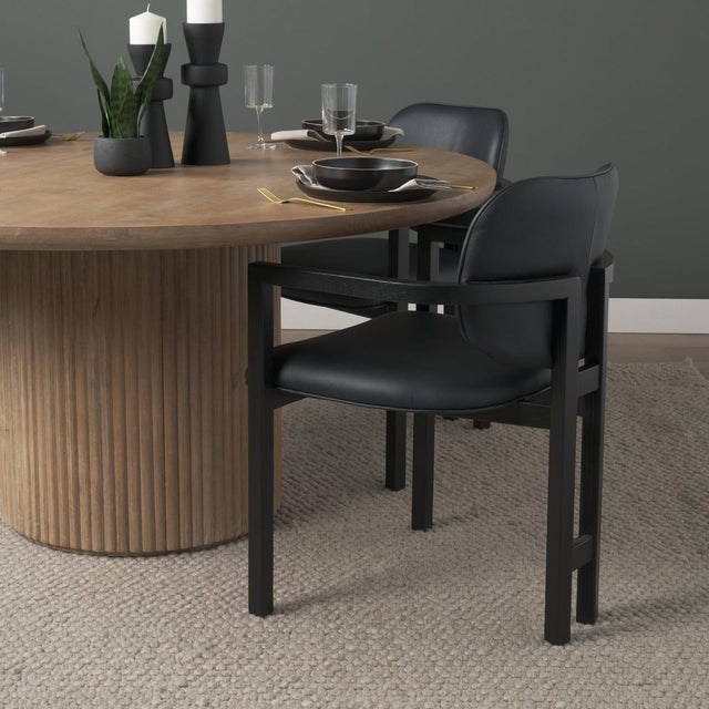 Mercana Carlisle Curved Back Tripod Frame Dining Armchair