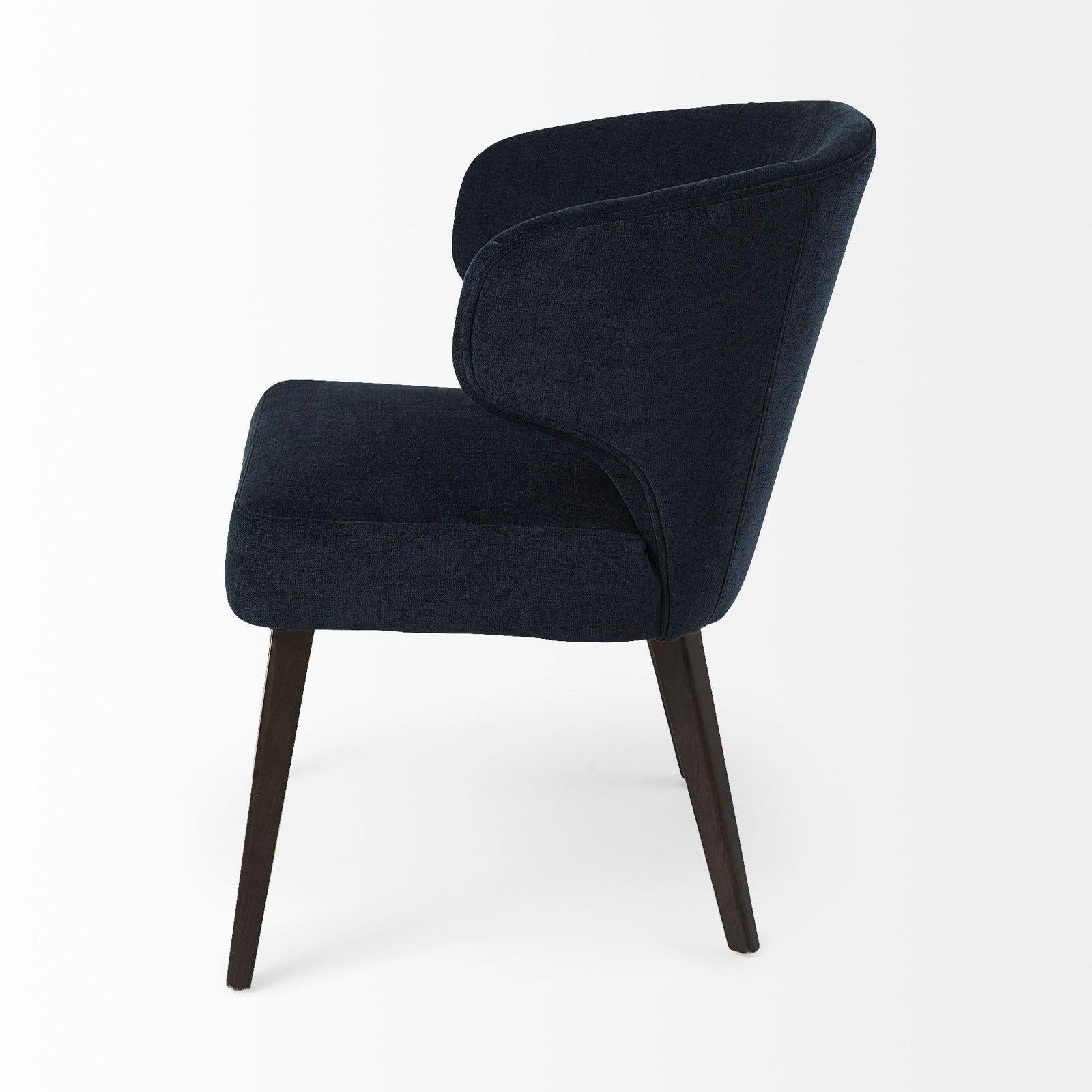 Mercana Niles Wooden Legs Wingback Dining Chair
