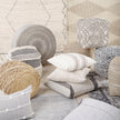 Mercana Darika Black/White/Gray Cotton Pouf Clearance