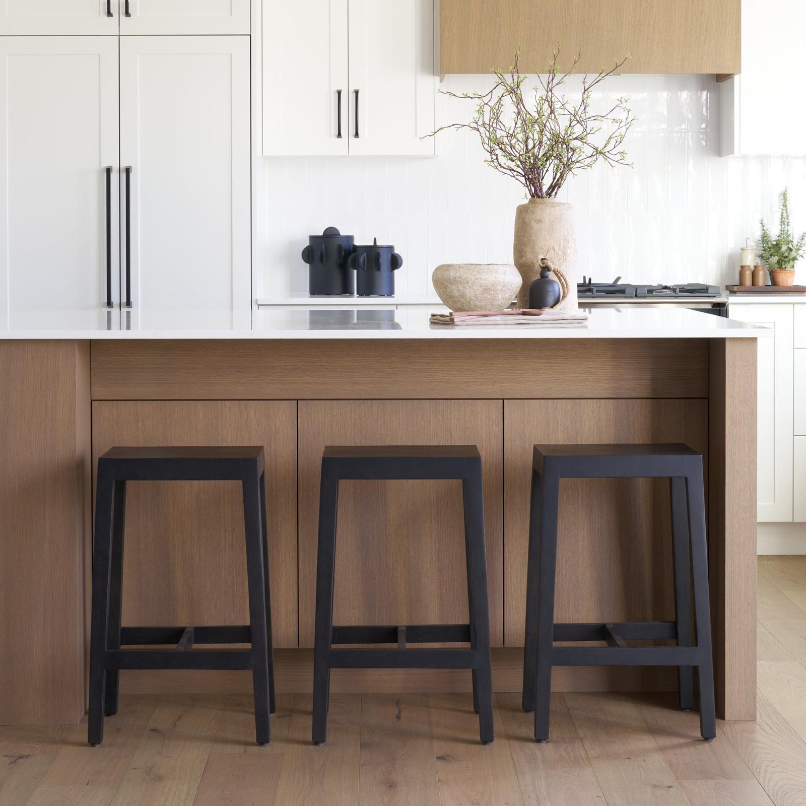 Mercana Colony Solid Wood Counter Stool