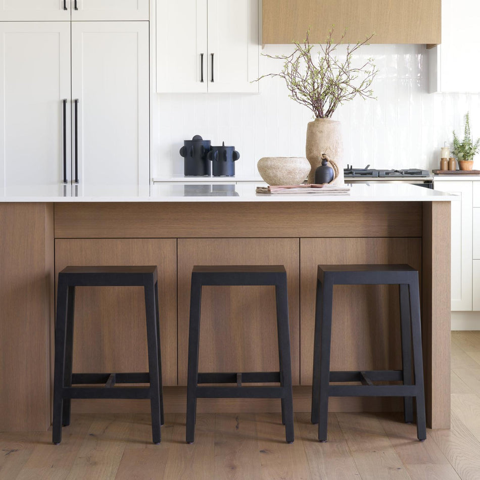 Mercana Colony Solid Wood Counter Stool