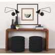 Mercana Cobalt Black Metal Cone Shaped Swivel Wall Sconce