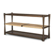 Mercana Bondi Dark Paper Rope Shelf Console Table