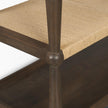 Mercana Bondi Dark Paper Rope Shelf Console Table