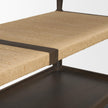 Mercana Bondi Dark Paper Rope Shelf Console Table