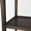 Mercana Bondi 2 Door Open Dark Brown Wood w/ Paper Rope Shelving Unit