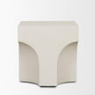 Mercana Bunda Square Sculptural Stone Finish Accent Table