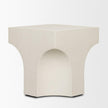 Mercana Bunda Square Sculptural Stone Finish Accent Table
