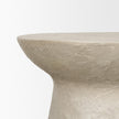 Mercana Mesa Round Stone Finish Pillar Accent Table