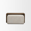 Mercana Trayden Gray Fabric w/ Brown Slider Top Coffee Table
