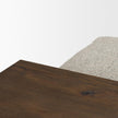 Mercana Trayden Gray Fabric w/ Brown Slider Top Coffee Table