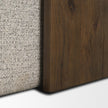 Mercana Trayden Gray Fabric w/ Brown Slider Top Coffee Table