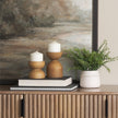 Mercana Aleena Wooden Candle Holder - Set of 2