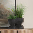 Mercana Medina Antiqued Black Metal Planters - Set of 2 Clearance