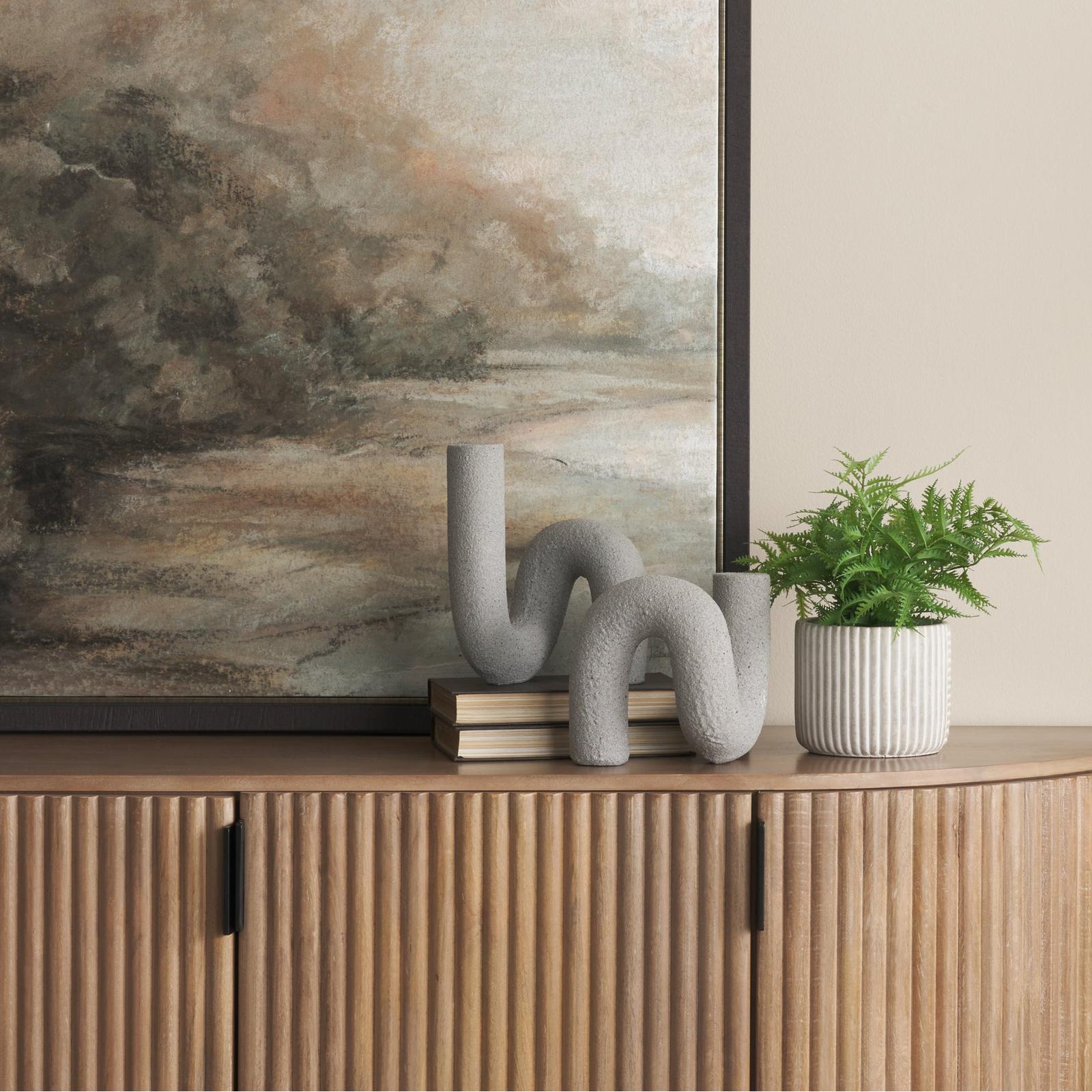 Mercana Kailyn Resin Textured Concrete Decorative Object
