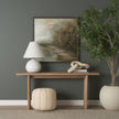 Mercana Sachi Beige w/ Stitching Pouf