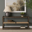 Mercana Bondi Dark Paper Rope Shelf Console Table