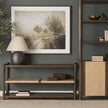 Mercana Bondi Dark Paper Rope Shelf Console Table