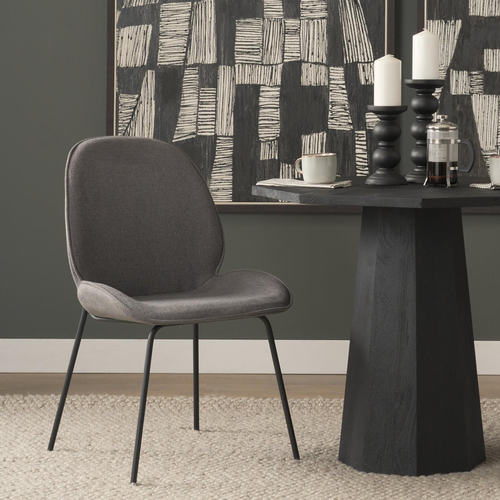 Mercana Inala Grey Seat Metal Frame Dining Chair Clearance